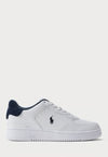 MASTERS COURT LEATHER SNEAKER UNISEX - Baskets basses - white/navy