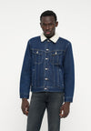 SHERPA JACKET - Veste en jean - blue denim