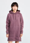 RELAXED HOODIE DRESS - Robe de jour - tawny quartz