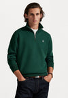 DOUBLE-KNIT QUARTER-ZIP PULLOVER - Sweatshirt - vintage pine