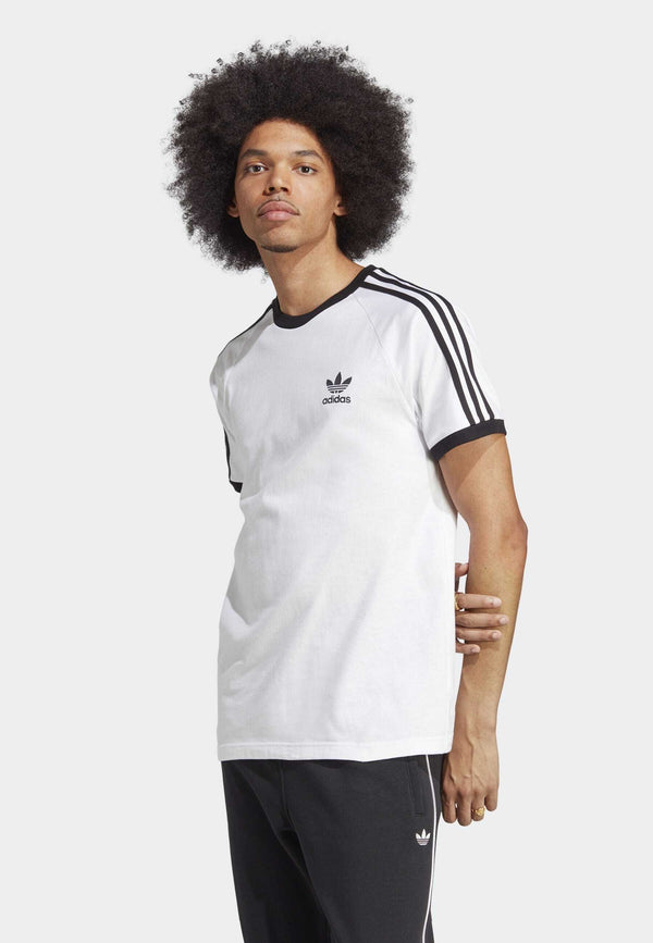 ADICOLOR CLASSICS 3-STRIPES - T-shirt imprimé - white