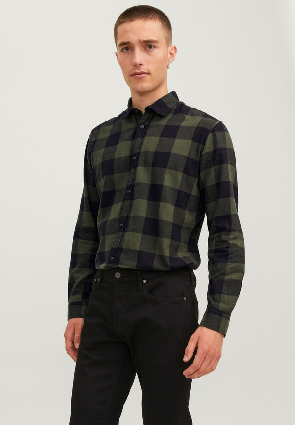 JJEGINGHAM SHIRT - Chemise - dusty olive