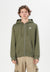 CLUB HOODIE - Sweat zippé - medium olive/white