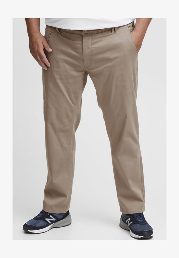 BHTROMP REGULAR FIT LOW WAIST BIG & TALL - Pantalon classique - silver mink