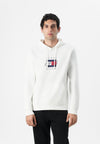 LINEAR FLAG GRAPHIC HOODIE UNISEX - Sweat à capuche - white
