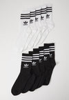 STRIP UNISEX 10 PACK - Chaussettes - white/black