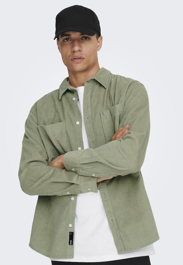 ONSALP RLX 2PKT WASHD LS NOOS - Chemise - seagrass