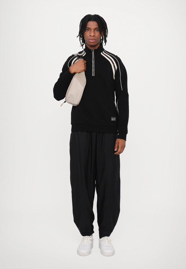 TRAIN LOGO UNISEX - Sweatshirt - black/silver coloured