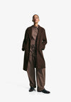 Manteau classique - mottled dark brown