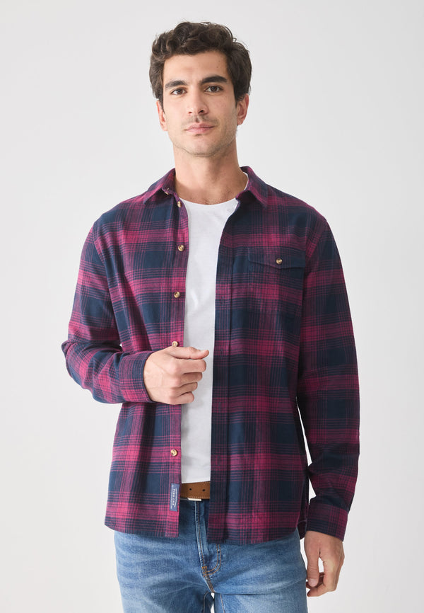 Chemise - bordeaux/blue