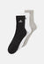 3 PACK UNISEX - Chaussettes de sport - medium grey heather/white/black