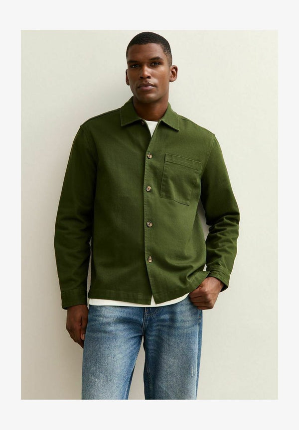 RELAXED HEAVYWEIGHT TWILL - Chemise - green