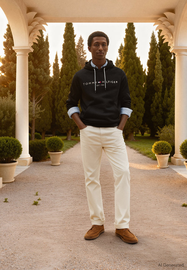 CORE LOGO HOODY - Sweat à capuche - black