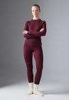 2 PIECE LONG SLEEVE TOP AND LEGGINGS SET - Caraco - 304 - bordeaux