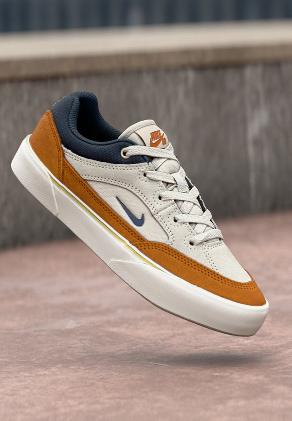 MALOR UNISEX - Baskets basses - grey/ochre/dark blue