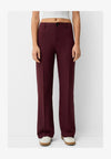 WIDE-LEG TAILORED - Pantalon classique - bordeaux
