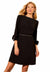 REGULAR FIT - BOW EMBELLISHED - Robe de jour - black