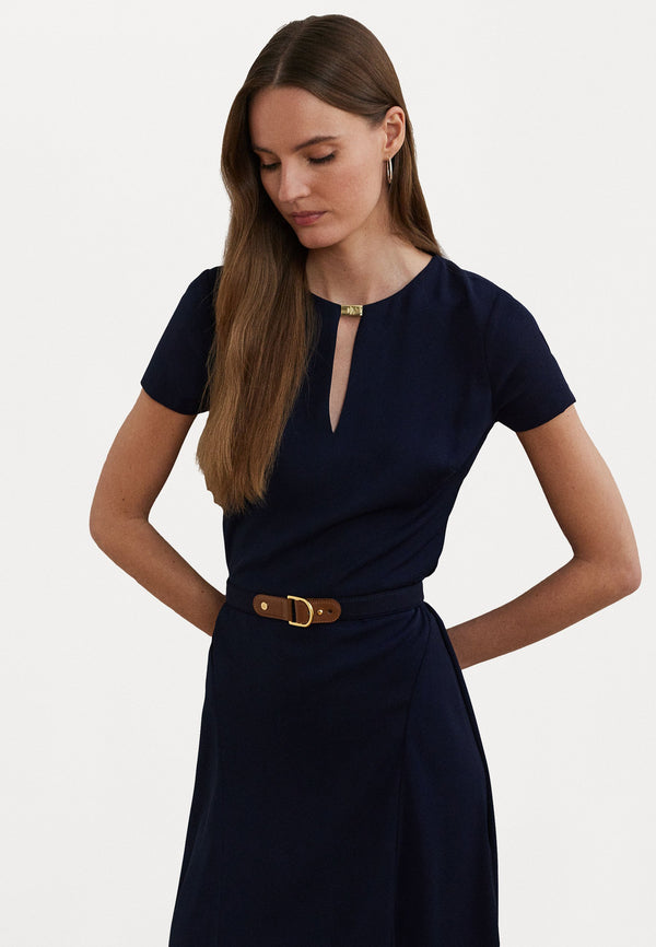 BELTED GEORGETTE DRESS - Robe de soirée - lighthouse navy
