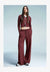 WIDE-LEG - Pantalon de survêtement - dark red