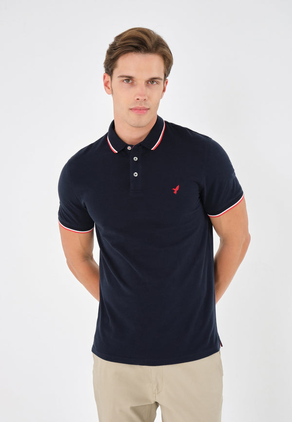 SLIM - Polo - dark blue