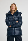 PADDED WHITH REMOVABLE HOODED - Doudoune - navy
