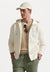 DOUBLE-KNIT FULL-ZIP HOODIE - Sweat zippé - pale cream