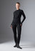2 PIECE LONG SLEEVE WITH 1/4 ZIP TOP AND LEGGINGS SET - Caraco - black