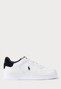 MASTERS COURT LEATHER SNEAKER UNISEX - Baskets basses - white/black