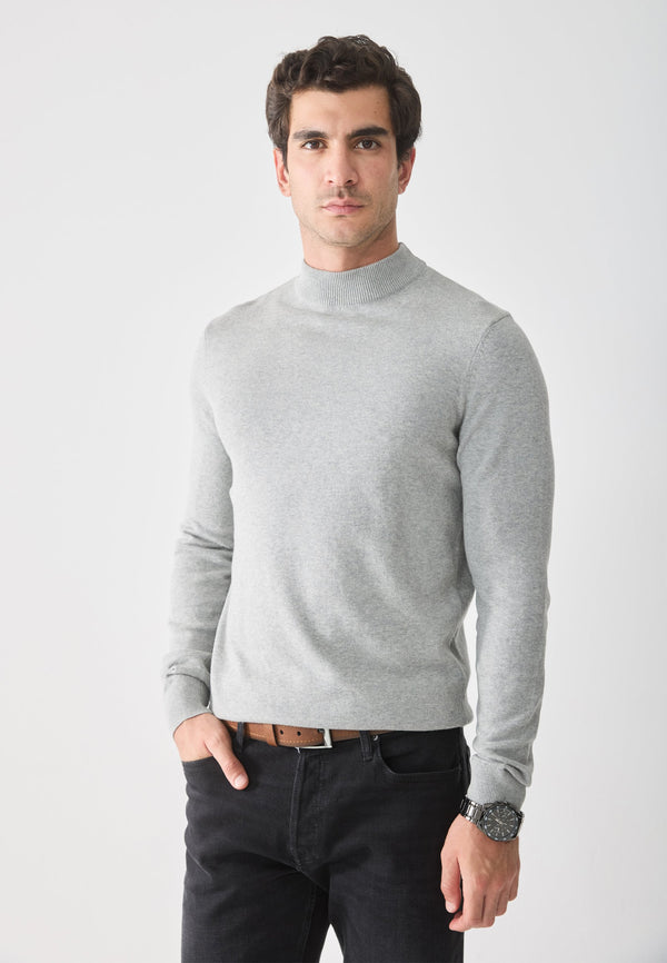 Pullover - mottled light grey