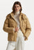 QUILTED HOODED DOWN JACKET - Doudoune - classic camel