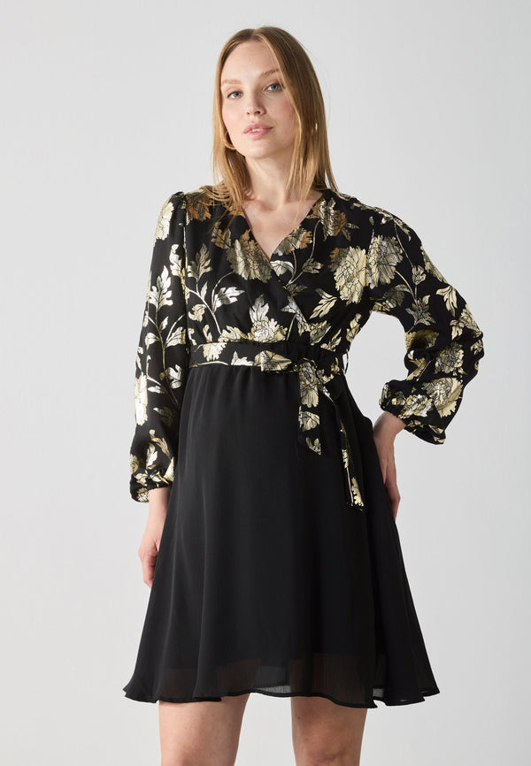 Robe de jour - black/gold