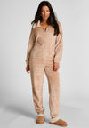 CABLE ZIP UP - Pyjama - light taupe