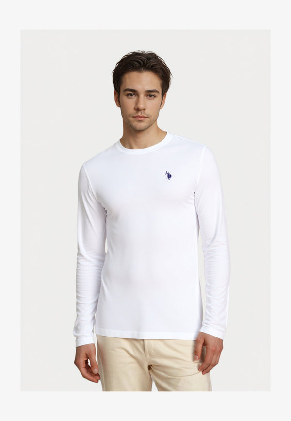 T-shirt à manches longues - weiss