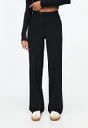 STRAIGHT-LEG DARTED -SMART - Pantalon classique - black