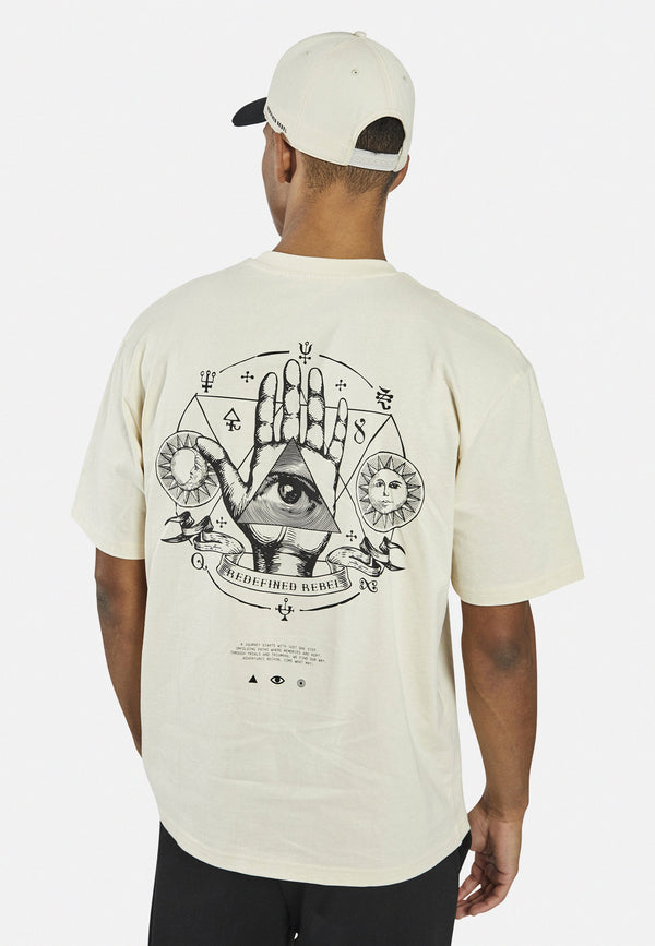 KIAN TEE BOXY FIT UNISEX - T-shirt imprimé - white smoke