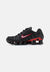 SHOX TL - Baskets basses - black/metallic silver/university red