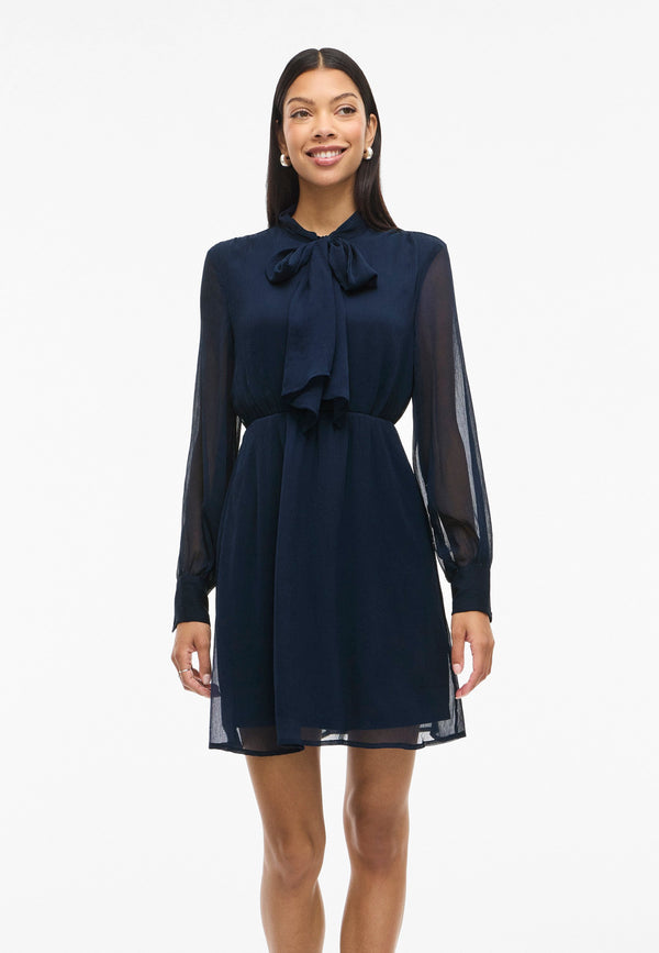 VIFALIA TIE NECK - Robe de soirée - navy blazer