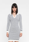 AUBREY DRESS - Robe pull - cream/blue