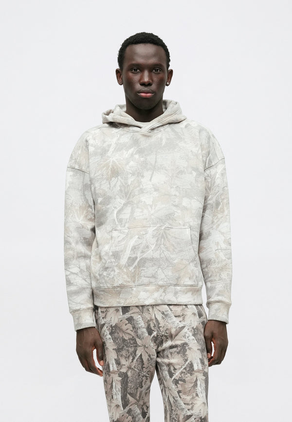 BOXY MIN LOGO - Sweat à capuche - grey